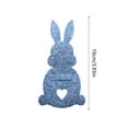 thumbnail image 3 of Easter Celebration Desktop Ornament Set Featuring Adorable Bunny Purse With Decorative Ceramic Plate For Festive Spring Display, 3 of 6