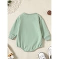 thumbnail image 4 of Bagilaanoe Newborn Baby Girl Oversized Romper Sweatshirt Long Sleeve Bodysuits Print Pullover 3M 6M 12M 18M Infant Casual Tee Tops, 4 of 9