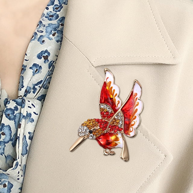 Hummingbird Brooch Pin Mother's Day Gift Alloy Oil Fashion All-match Brooch