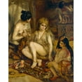 thumbnail image 2 of Renoir, Pierre-Auguste 15x18 Black Ornate Wood Framed with Double Matting Museum Art Print Titled - Parisiennes in Algerian Costume or Harem, 2 of 4