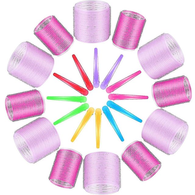 24 Pieces H R Set, 12 Pieces Lar - H Rs 6m, 44mm And 12 Pieces Cutting Clips For Medium Short Salon H