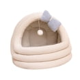 thumbnail image 2 of Cama para Gatos cálida de Invierno, Nido para Gatos semicerrado con Pelota de Juego, patrón de Mariposa Universal, Linda Cama para Gatos Antideslizant M, 2 of 8