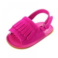 thumbnail image 6 of SYNPOS Baby Girl Sandal Tassels Summer Infant Toddler Slipper Shoes 0-18 Months, 6 of 6