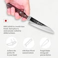 thumbnail image 6 of Utility Petty Knife 120mm (4.7 in), 8A Stainless Steel Fruit Knife with Rosewood Handle, Made in Japan, 6 of 9