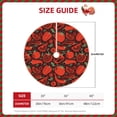 thumbnail image 3 of Daiia Tomatoes And Chili Drawing Merry Christmas Tree Skirt , Xmas Large Lace-up Tree Skirt, Santa Snowflakes Rustic Home Decorations New Year Party Farmhouse Decor-36", 3 of 7