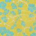 thumbnail image 5 of HomeRoots 600057 8 x 10 ft. Yellow & Aqua Floral Washable Indoor & Outdoor Rectangle Area Rug, 5 of 5