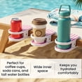 thumbnail image 6 of Fountwell Clip On Drink Holder Hanging Cup Holder Clamp for Beach Chair Desk Table Pool, 6 of 10