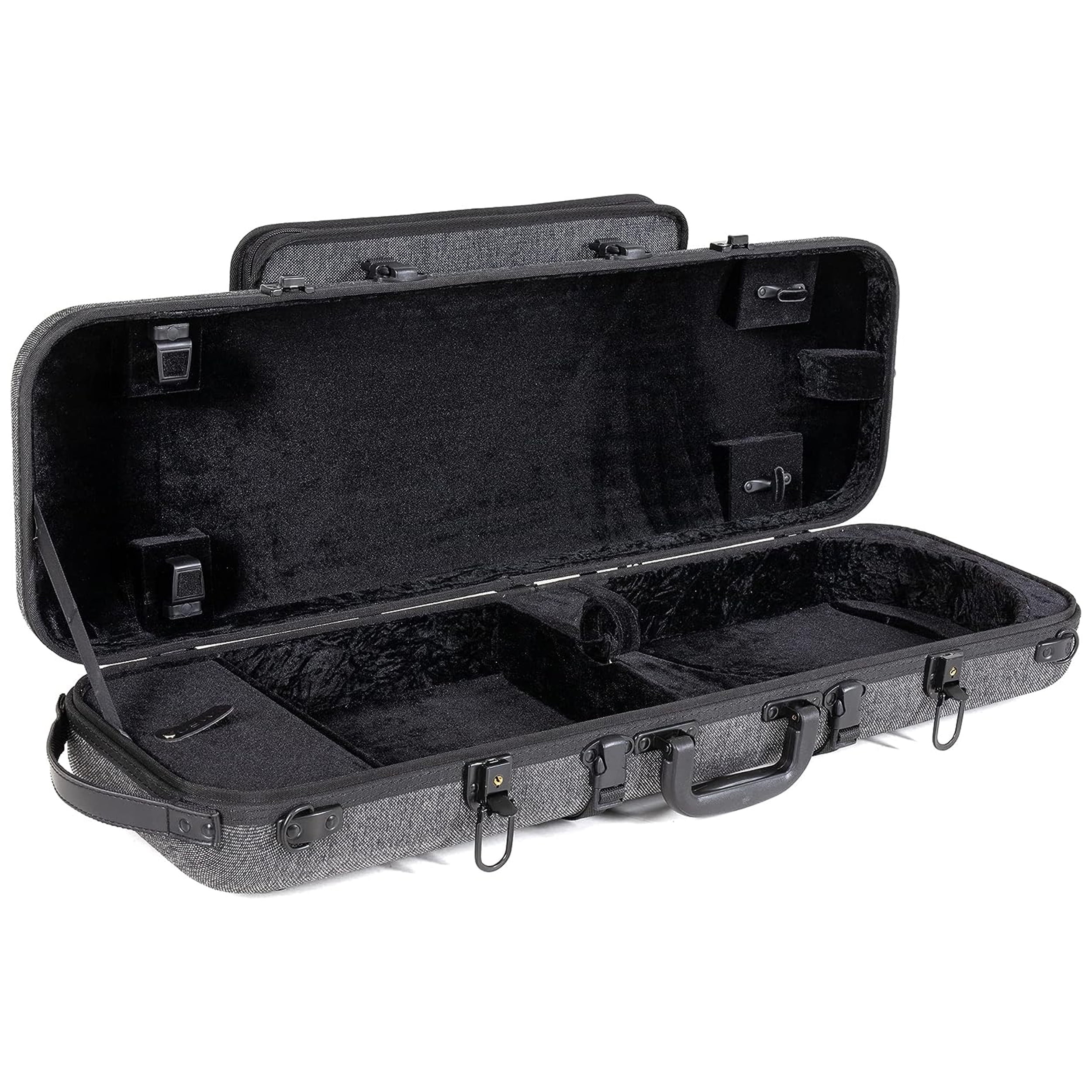 GEWA Bio-S 4/4 Oblong Violin Case Grey/Black w/ Music Pocket & Subway Handle
