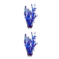 thumbnail image 3 of Methold Fishtank Planta de agua artificial Reemplazo decorativo realista Plantas de paisajismo acuático Accesorios de hierbas Púrpura Púrpura 2piezas, 3 of 6