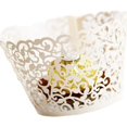 thumbnail image 3 of YASONIC Cupcake Wrappers Filigree Vine Lace Wedding Birthday Beautifully Designed, 3 of 6
