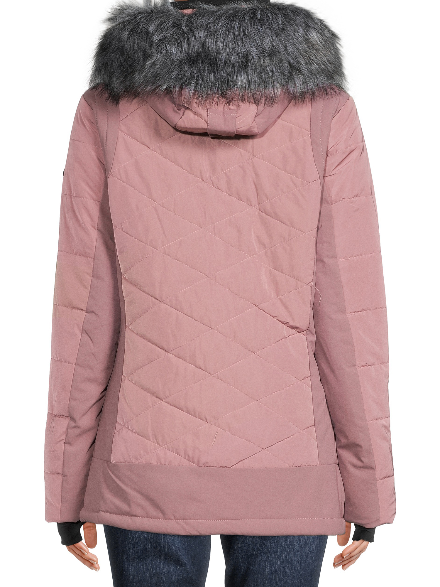 Avalanche Women's Quilted Hooded Ski Jacket - image 3 of 5