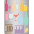 thumbnail image 1 of Plantillas para botellas de vidrio, para bebidas, cerveza, vino, zumo, Oktoberfest, metal, para diario, plantilla de pintura de acero inoxidable, 1 of 9