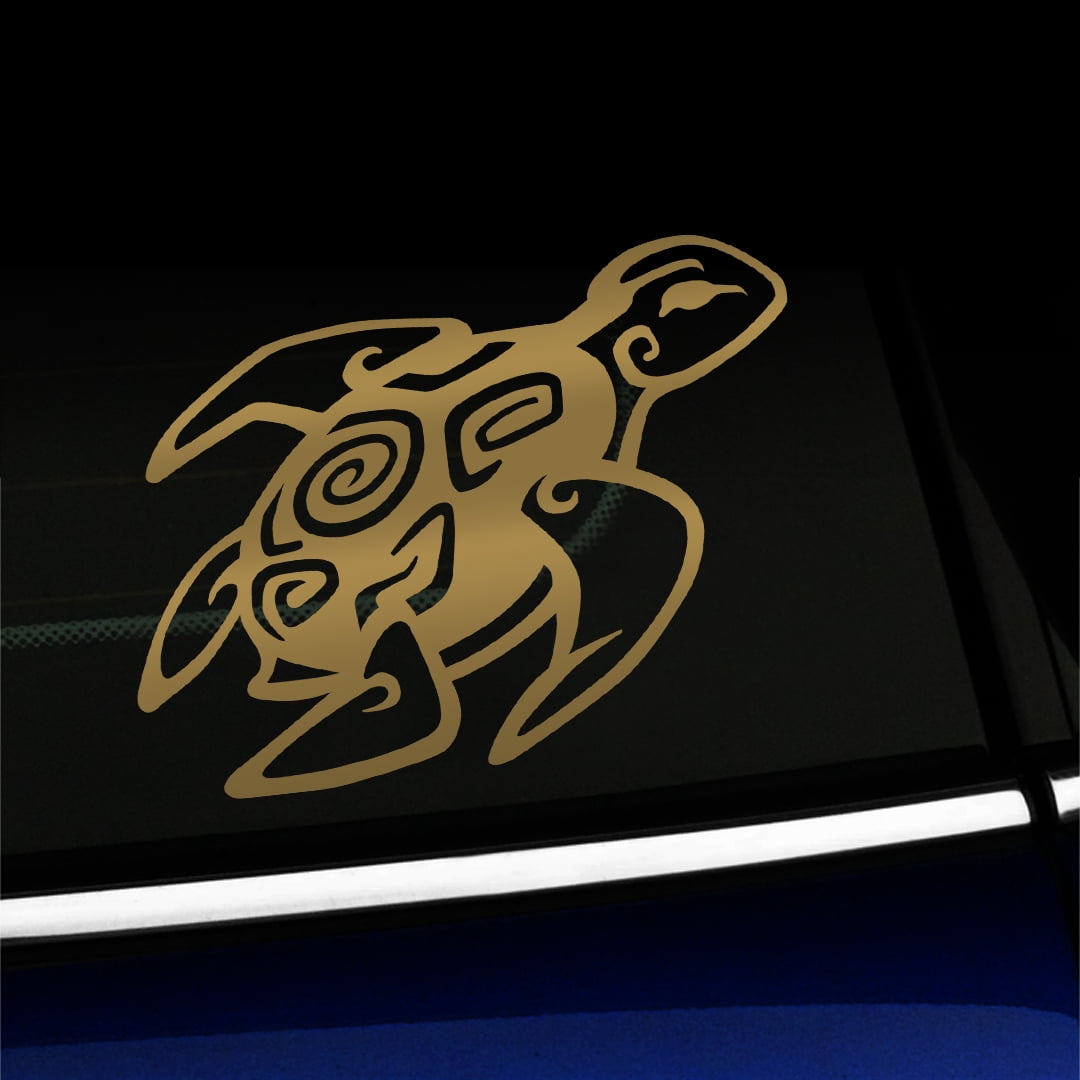 Sea Turtle - Vinyl Decal - Choose Color - [GOLD] - Walmart.com