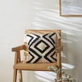 thumbnail image 4 of Boho Tassel Throw Pillow Cover Tribal Style Hotel Office Black, 4 of 6