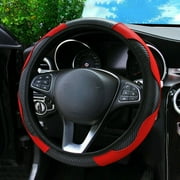 Luxtrada Universal Microfiber Leather Car SUV Steering Wheel Cover 15" Car Steering Wheel For Honda Jeep