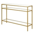 thumbnail image 4 of Evelyn&Zoe Siviline 42" Wide Rectangular Console Table, Brass, 4 of 6