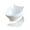 White, variant on Fridja Cat Bowls Elevated Pet Food Water Bowl Raised Elevated Adjustable Height 20 Degree Tilt Design Neck Guard Stand Raised The Bottom for Cats and Small Dogs (Double Bowl)