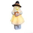 thumbnail image 2 of sruoe Halloween Ghost Plug-in Night Light Witch Hat Ghost LED Lamp Candy Ghost Wall Plug Nightlight Seasonals Bedroom Decorative Light, 2 of 7