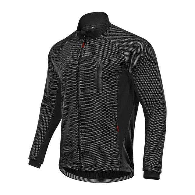 Chaqueta polar de ciclismo para hombre, transpirable, de manga larga, cortavientos S