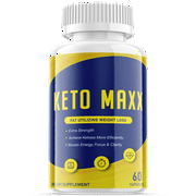 (1 Pack) Keto Maxx - Supplement for Weight Loss - Energy & Focus Boosting Dietary Supplements for Weight Management & Metabolism - Advanced Fat Burn Raspberry Ketones Pills - 60 Capsules