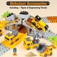 thumbnail image 4 of Flooyes Construction Race Tracks Toy for 3 4 5 6 7 8 Year Old Kids, Flexible Track Play Set, Engineering Road Games, Birthday Gift for Boys Girls, 4 of 8