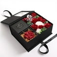 thumbnail image 2 of Boc Eye-catching Flower Gift Box Realistic Colorful Anti Fade Rose Soap Flower Box for Festival, 2 of 10