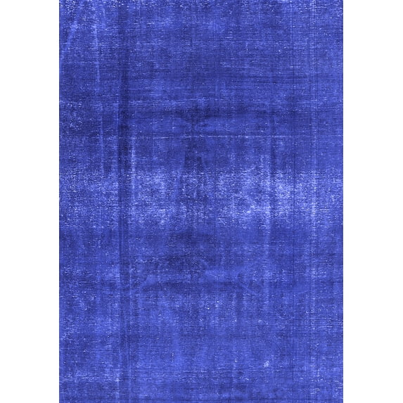 Ahgly Company Indoor Rectangle Oriental Blue Industrial Area Rugs, 5' x 8'