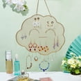 thumbnail image 5 of Earring Holder Organizer Wall Jewelry Organizer Cloud Earring Hanging Necklace Bracelet Display Stand with 10 Hooks Decorative Cloud Organizer, 5 of 6