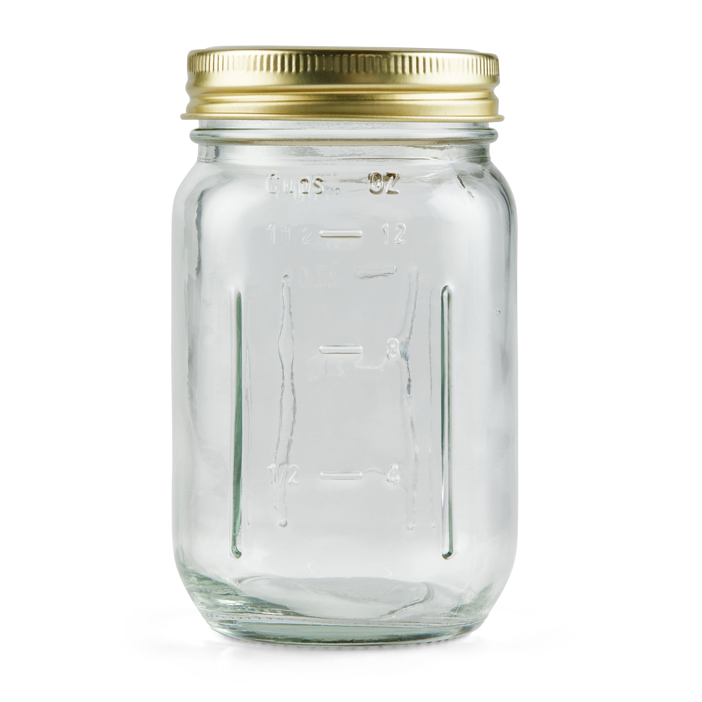 (2 pack) Mainstays 16 oz Airtight Glass Regular Mouth Canning Jars (12 Count)