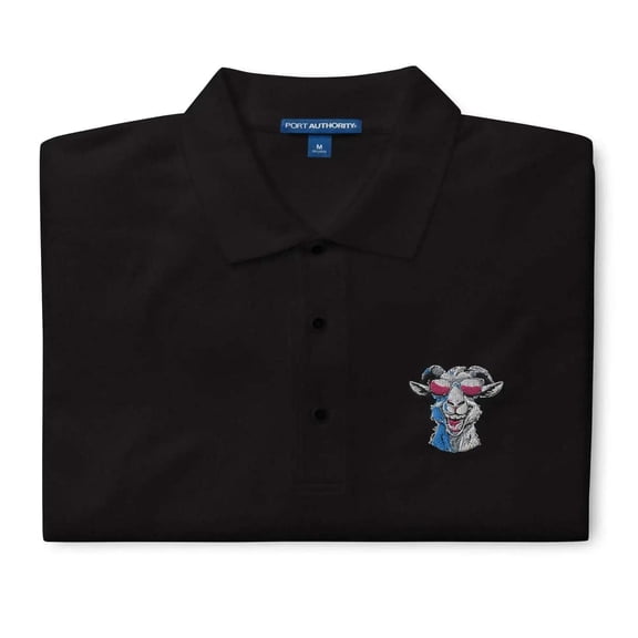 Goat Meme Coin Polo Shirt