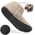 thumbnail image 5 of Ecetana Bootie Slippers for Women Furry Warm Slippers Sock Shoes Cozy Hook-Loop House Slippers, 5 of 7