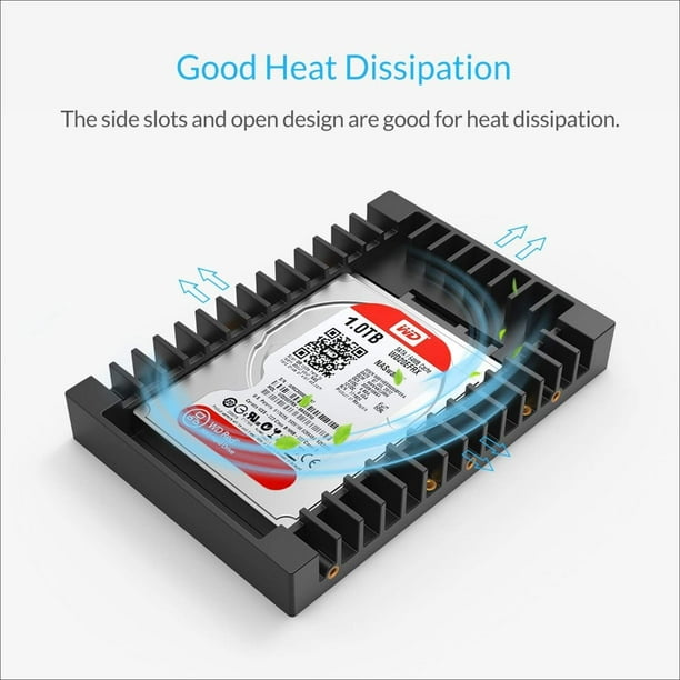 ORICO 2.5 to 3.5 Hard Drive Adapter HDD SSD Mounting Tray 7/9.5/12.5mm 2.5 Inch HDD/SSD with SATA III Interface - Walmart.com