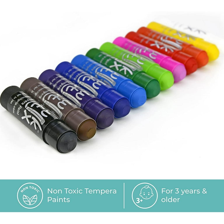  The Pencil Grip Kwik Stix Paint Pens, Solid Tempera Paint Pens,  Paint Sticks, Super Quick Drying TPG-602, 12 Count (Pack of 1) : Toys &  Games
