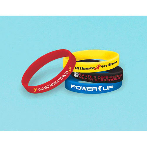 Power Rangers 'Mega Force' Rubber Bracelets (4pcs)