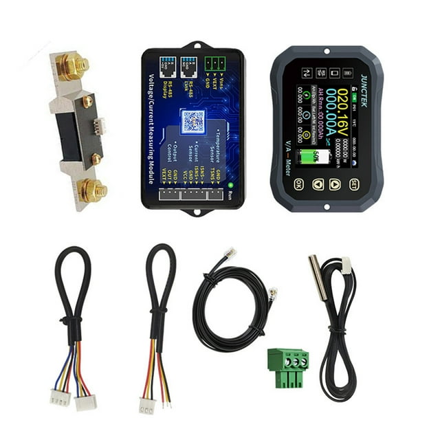 Maytalsory Bluetooth 100A/400A/600A RV Battery Monitor With/ Shunt Battery Coulomb Meter Tester Battery 400A KG-140F