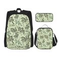 thumbnail image 1 of Easygdp Green Snake Mochila para Niños y Niñas con Set de Caja de Almuerzo y Estuche para Lápices 3 en 1, Mochila Escolar Estampada para Adolescentes, 1 of 7