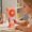 🔥 Pink, variant on TTJ Small Fans Portable Fan Mini Mouse With Colorful Lights Rechargeable Fan Pocket-sized Portable USB Handheld Fan