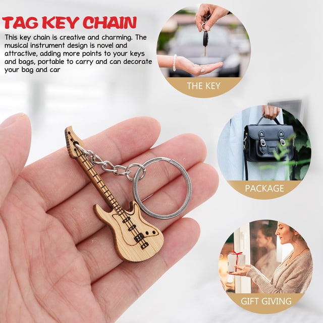 unbranded 5Ud Llaveros De Guitarra Con Creativo Para Decorar Llaves Y Regalo