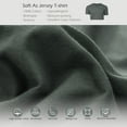 thumbnail image 6 of PURE ERA Ultra Soft Jersey Knit Solid Duvet Cover 3pc Set 100% T-Shirt Cotton (King, Dark Greenish Gray), 6 of 7
