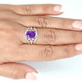 thumbnail image 4 of Natural Amethyst Women Jewelry 925 Sterling Silver Ring, 4 of 10