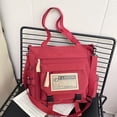 thumbnail image 4 of Bolso de hombro estilo retro japonés para trabajo, bolso de tutoría portátil de gran capacidad para estudiantes universitarios que viajan a clase., 4 of 5