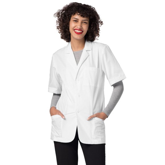 Adar Universal Mens Lab Coats - Short Sleeve 31" Consultation Lab Coat