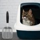 thumbnail image 4 of GOOHOCHY Pala de acero inoxidable para arena de gatos, herramienta para limpiar arena y desechos de mascotas (blanca), 4 of 8