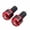 Red, variant on Weloille Aluminum Motorcycle Handlebar Plugs 2 Pcs, Anti-Rust Shock Absorbent Handle Bar End Caps, Vibration Reduction Parts for Most Motorcycle E-Bike Modification