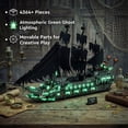 thumbnail image 3 of Ghost Black Pearl Pirate Ship Building Blocks Set, 4364+ Pieces with LED Lights, 80cm Large Sailboat Model Kit for Adults, Halloween & Collectible Gift for Pirates Fans, 3 of 9
