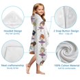 thumbnail image 7 of Ballet Dancer Princess Pattern Hooded Bath Towel，50"x30" for Ages 3 To 12 Kids, Quick Dry Lightweight Soft Microfiber Hood Beach Towel Cover Up for Kids, 7 of 7