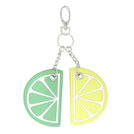 Metallic Sky Lemon and Lime Key Chain