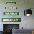 thumbnail image 2 of ABRAHAM Vintage Aluminum Street Sign Childrens Name Room Metal Sign rustic metal tin | Indoor/Outdoor |  18" Wide, 2 of 4