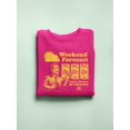 thumbnail image 3 of Weekend Forecast Graphic - Churro Fun Design Women's Sweatshirt, 3 of 4