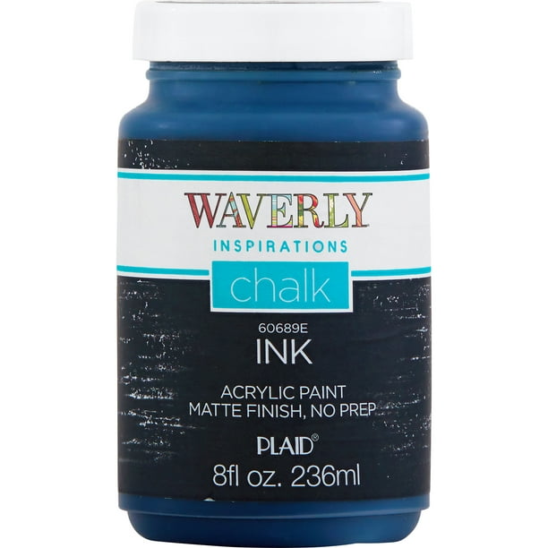 Waverly Inspirations 60689E Chalk Paint, Ultra Matte Ink, 8 fl oz